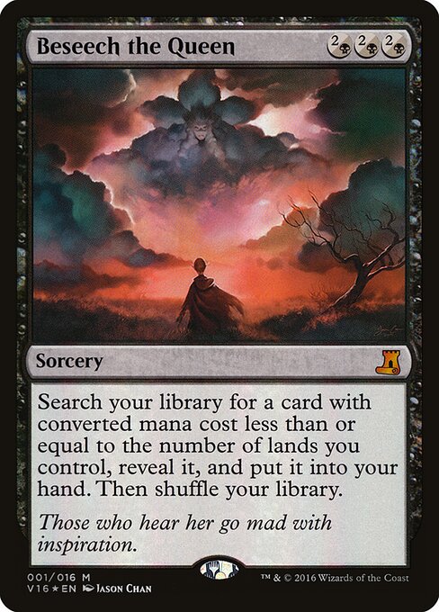 Beseech the Queen V16-1 Mythic Excellent Englisch Foil