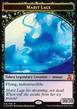 Marit Lage Token (Black 20/20) V16-16 Mythic Excellent Englisch Foil