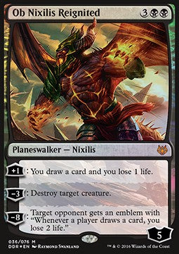Ob Nixilis der Wiederentflammte DDR-36 Mythic Good Englisch Foil