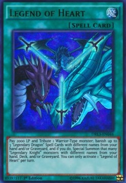 Legende des Herzens DRL3-046 Ultra Rare Excellent Deutsch 1. Auflage