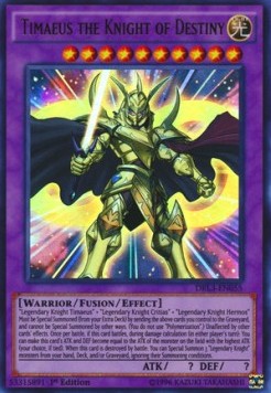 Timaeus der Schicksalsritter DRL3-055 Ultra Rare Played Deutsch 1. Auflage