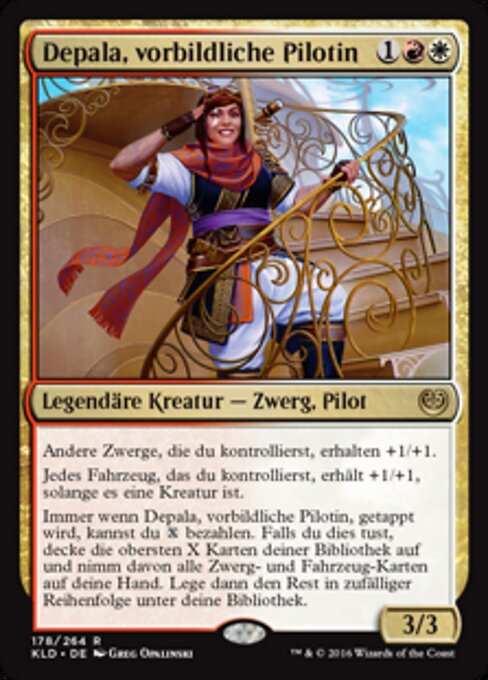 Depala, vorbildliche Pilotin KLD-178 Rare Excellent Deutsch