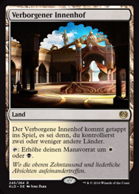 Verborgener Innenhof KLD-245 Rare Excellent Deutsch
