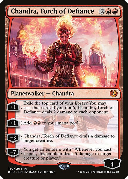 Chandra, Torch of Defiance KLD-110 Mythic Excellent Englisch