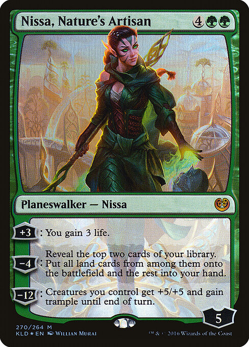 Nissa, Nature's Artisan KLD-270 Mythic Good Englisch Foil
