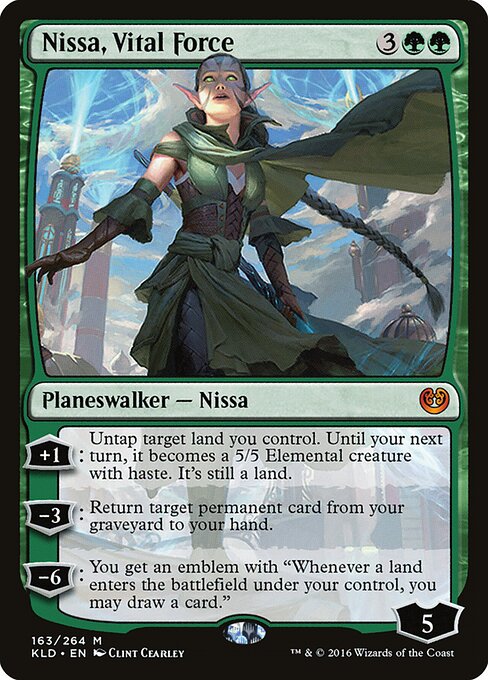 Nissa, Vital Force KLD-163 Mythic Excellent Englisch