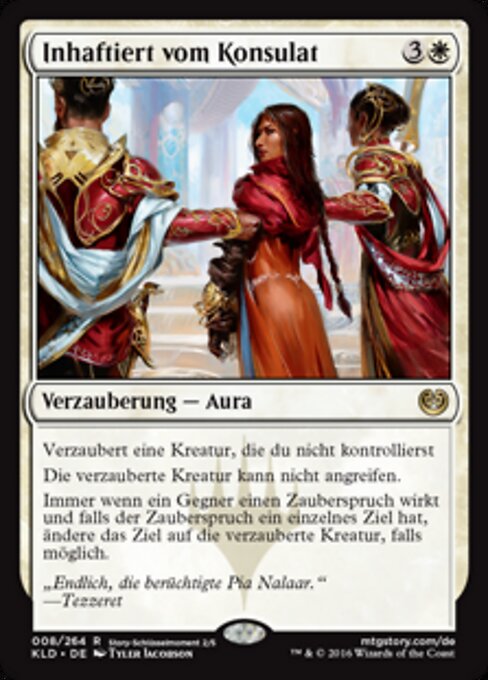 Inhaftiert vom Konsulat KLD-8 Rare Excellent Deutsch