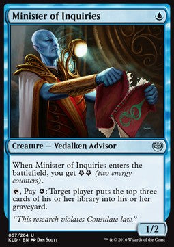 Minister der Revision KLD-57 Uncommon Excellent Englisch Foil