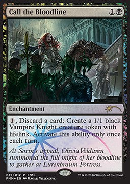 Call the Bloodline FNM- Rare Good Englisch Foil