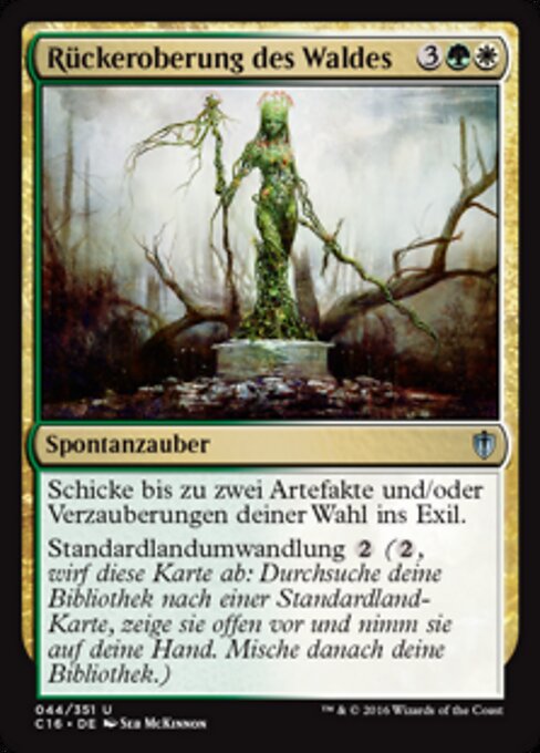 Rückeroberung des Waldes C16-44 Uncommon Excellent Deutsch