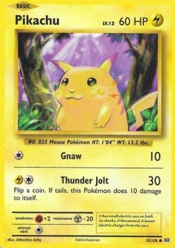 Pikachu EVO-35 Common Excellent Englisch