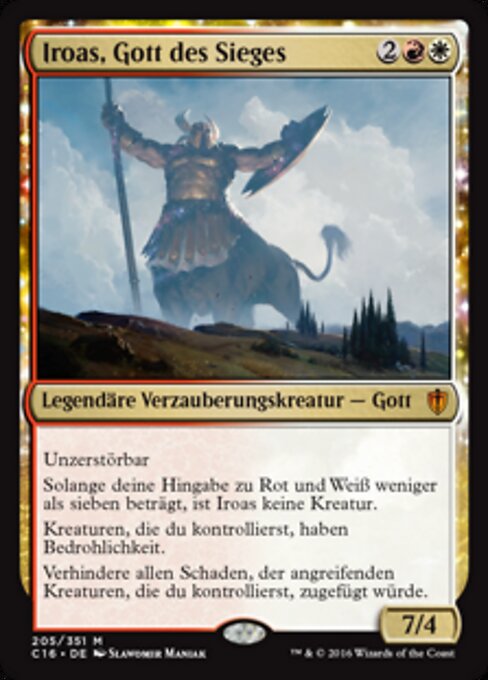 Iroas, Gott des Sieges C16-205 Mythic Good Deutsch
