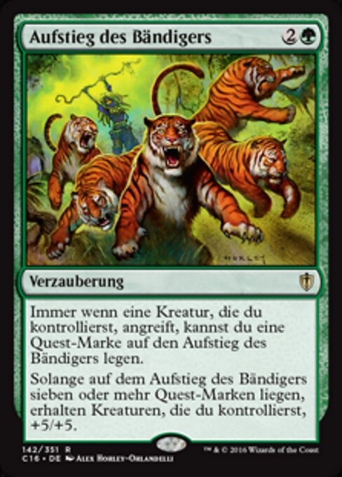 Aufstieg des Bändigers C16-142 Rare Excellent Deutsch