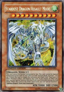 Sternenstaubdrache/Angriffsmodus (V.2) DPCT-003 Secret Rare Played Deutsch