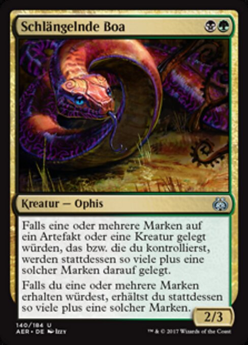 Schlängelnde Boa AER-140 Uncommon Near Mint Deutsch