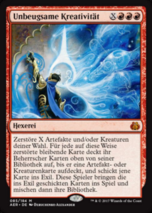 Unbeugsame Kreativität AER-85 Mythic Excellent Deutsch