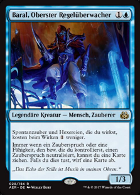 Baral, Oberster Regelüberwacher AER-28 Rare Excellent Deutsch