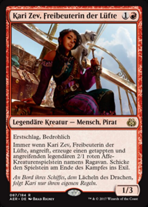 Kari Zev, Freibeuterin der Lüfte AER-87 Rare Excellent Deutsch