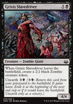 Grixis-Sklaventreiber MM3-74 Common Excellent Englisch Foil