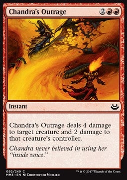 Chandras Gewalttat MM3-92 Common Excellent Englisch Foil