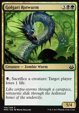 Golgari-Verrottungswurm MM3-168 Common Near Mint Englisch Foil