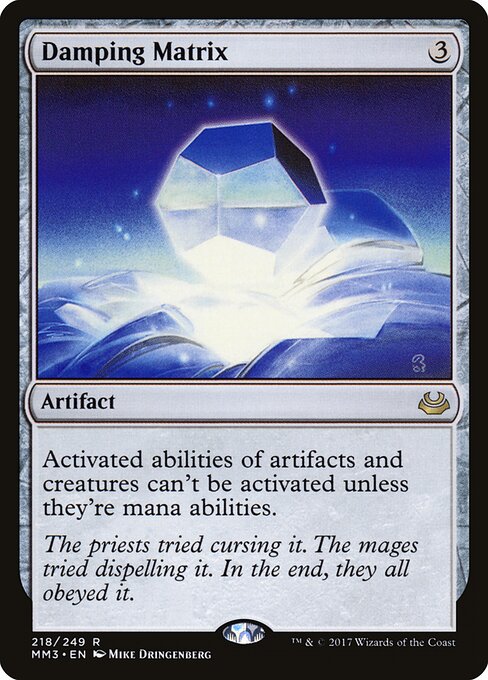 Dämpfende Matrix MM3-218 Rare Good Englisch Foil
