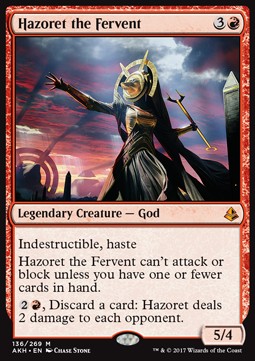 Hazoret the Fervent AKH-136 Mythic Light Played Englisch