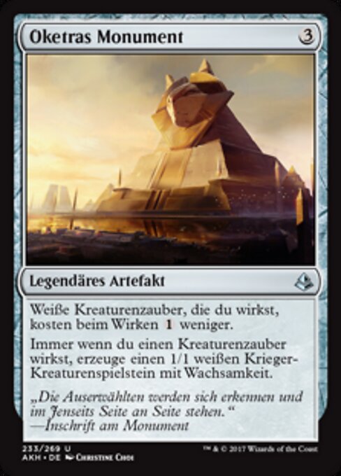 Oketras Monument AKH-233 Uncommon Excellent Deutsch