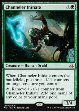 Channeler Initiate AKH-160 Rare Excellent Englisch Foil