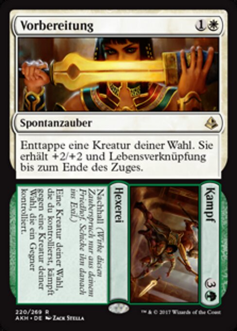 Vorbereitung // Kampf AKH-220 Rare Excellent Deutsch