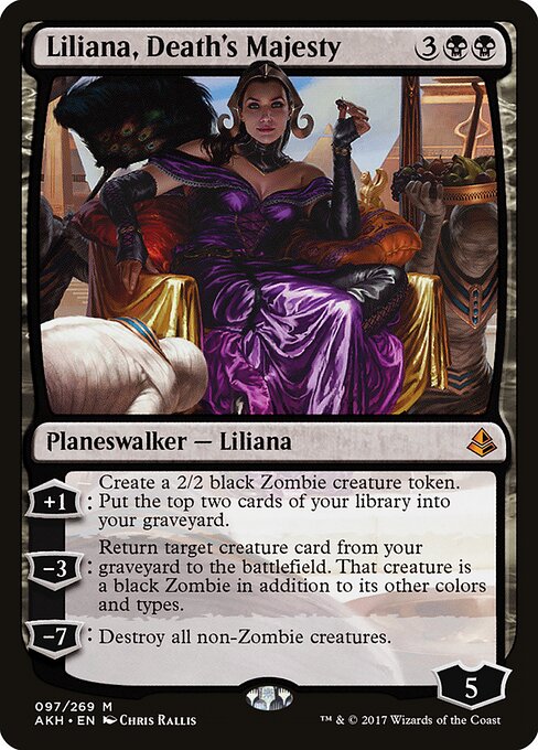 Liliana, Regentin des Todes AKH-97 Mythic Excellent Englisch
