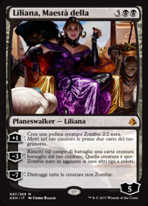 Liliana, Regentin des Todes AKH-97 Mythic Excellent Italienisch