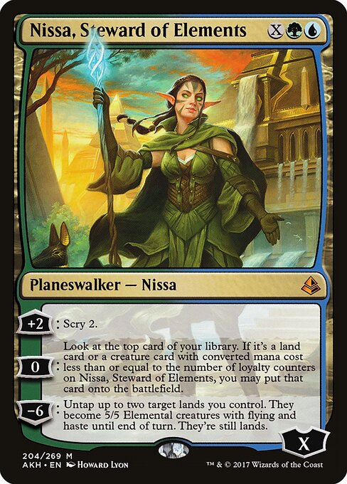 Nissa, Hüterin der Elemente AKH-204 Mythic Excellent Englisch