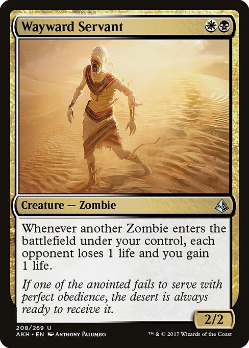 Wayward Servant AKH-208 Uncommon Excellent Englisch