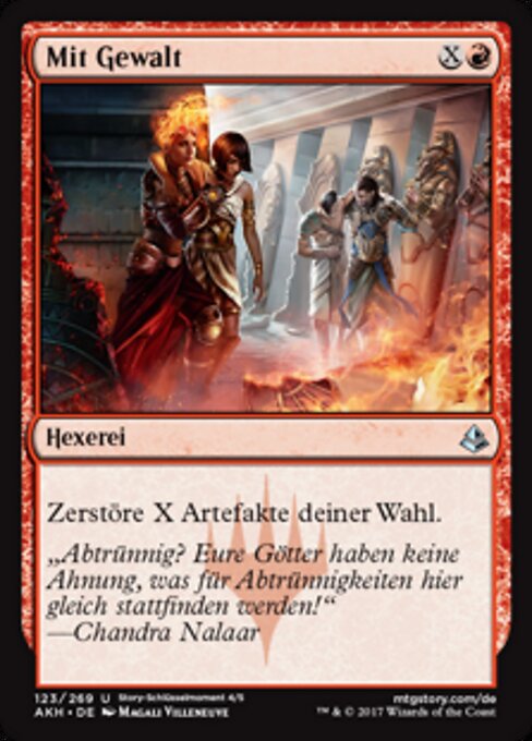 Mit Gewalt AKH-123 Uncommon Excellent Deutsch
