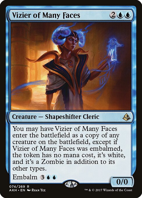 Vizier of Many Faces AKH-74 Rare Excellent Englisch