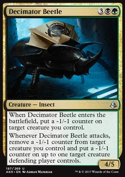 Dezimierender Käfer AKH-197 Uncommon Excellent Englisch Foil