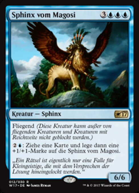 Sphinx vom Magosi W17-12 Rare Excellent Deutsch
