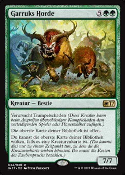 Garruks Horde W17-24 Rare Excellent Deutsch