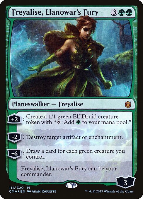 Freyalise, Llanowar's Fury CMA-111 Mythic Good Englisch Foil
