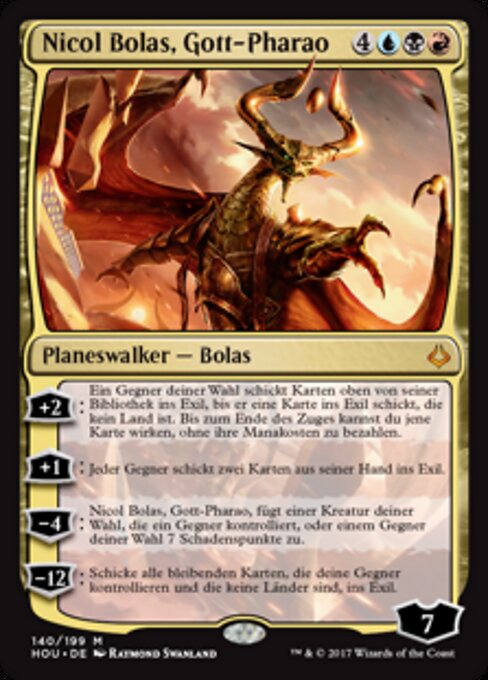 Nicol Bolas, Gott-Pharao HOU-140 Mythic Excellent Deutsch