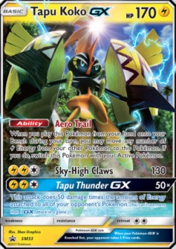 Tapu Koko GX SM-33 Promo Played Englisch