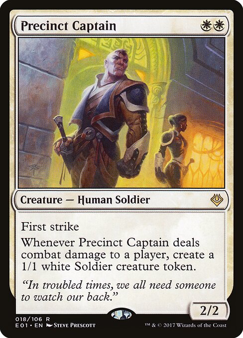 Precinct Captain E01-18 Rare Excellent Englisch