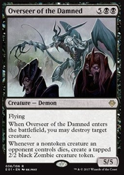 Overseer of the Damned E01-36 Rare Excellent Englisch