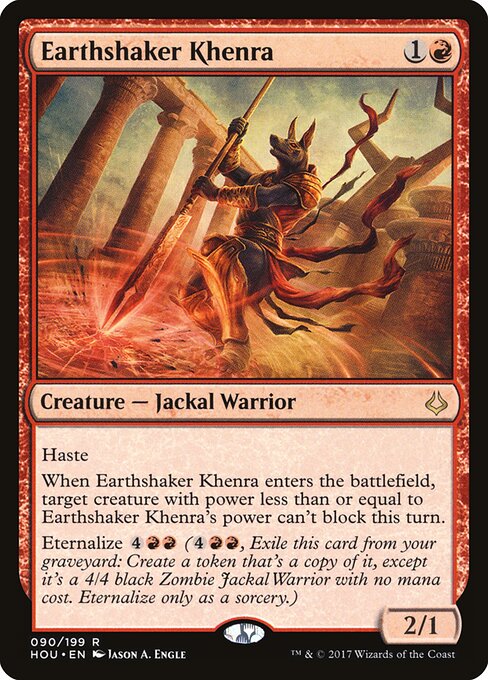 Earthshaker Khenra HOU-90 Rare Excellent Englisch