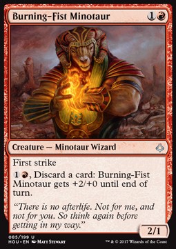 Feuerfaust-Minotaurus HOU-85 Uncommon Excellent Englisch Foil