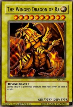 The Winged Dragon of Ra GBI-003 Ultra Rare Good Englisch