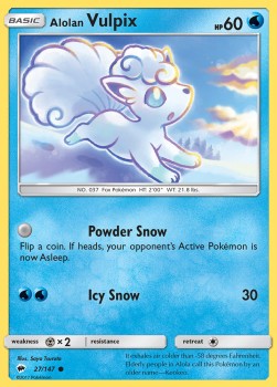 Alolan Vulpix BUS-27 Common Light Played Deutsch