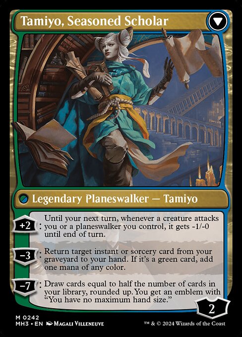 Tamiyo, Inquisitive Student // Tamiyo, Seasoned Scholar - Back Face