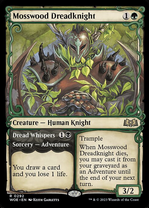 Mosswood Dreadknight // Dread Whispers - Back Face